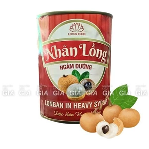 Nhãn ngâm Lotus lon 565g - nhãn lồng ngâm đường lotus