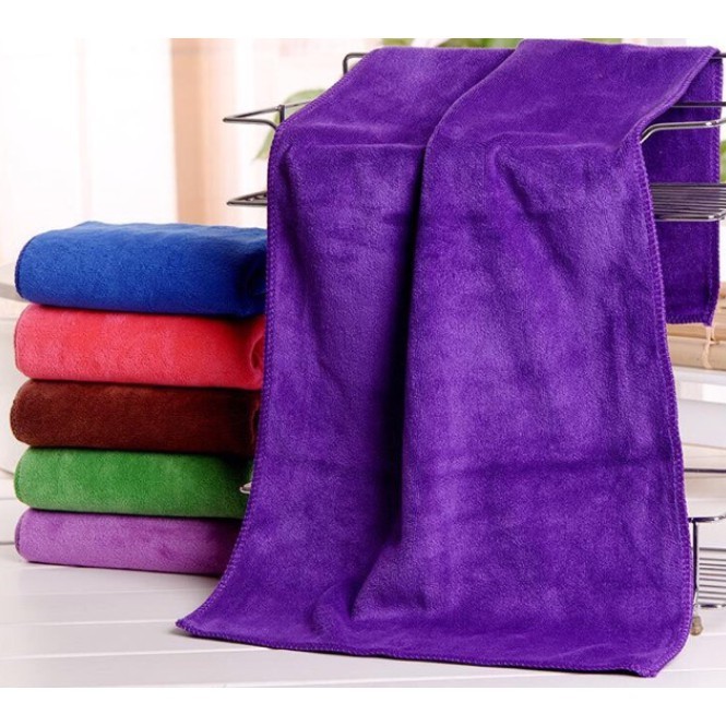 Khăn Tắm Spa 50x100cm Microfiber Cao Cấp – Siêu Mềm Mịn, Thấm Hút Nhanh, Nhanh Khô, Không Xù Lông