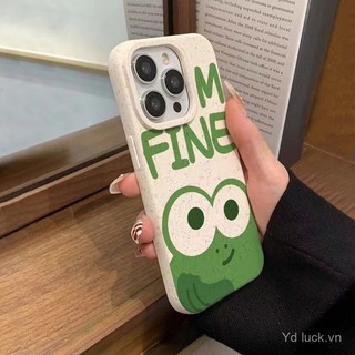 Ốp điện thoại có thể phân hủy phong cách hoạt hình chú ếch dễ thương tối giản Thích hợp cho iPhone 17promax 16pro 15plus 14pro 13promax 12pro xr 8plus 17air 16 14 Vỏ điện thoại chống sốc