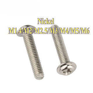Ốc Vít  pake đầu tròn Mạ niken/Bulong  Đầu Tròn M1.4 / M2 / M2.5 / M3 / M4 / M5 / M6 [LXY-CB-1]