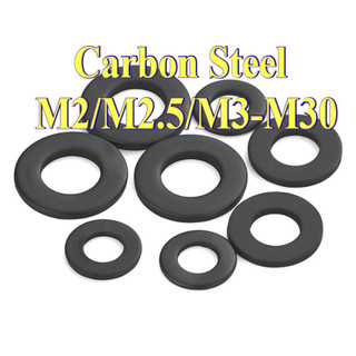 Vòng đệm, Long Đền phẳng   cho ốc lục giác lớp 8 (Đen) M2 / M2.5 / M3-M30 [LXY-CB-1]