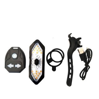 Đèn hậu Xi Nhan xe đạp không dây pin sạc 5 chế độ sáng - Đèn Xi Nhan Điều Khiển Từ Xa Gắn Đuôi.
