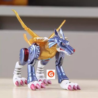 9CM Digimon Phiêu Lưu Hoạt Hình Đồ Chơi Kim Loại Garurumon Hình