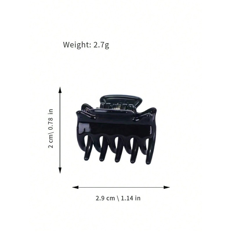 12 Chiếc 3CM Nữ Kích Thước Nhỏ Đơn Giản Nổ Kẹp Tóc Hình Vuông Phù Hợp Với Màu Nâu Đen Mini Phụ Kiện Tóc Để Mặc Hàng Ngày Móng Vuốt Tóc Kẹp Tóc Kẹp Hàm Tóc Kẹp Tóc Kẹp Tóc