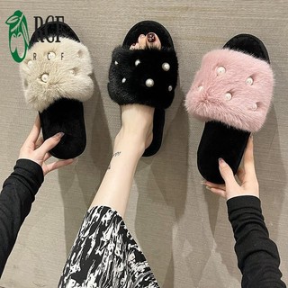 Dép Chống Trơn Trượt Sang Trọng Cho Nữ - Giày Gia Đình Ngoài Trời Trong Nhà Phong Cách Hàn Quốc Thu Đông