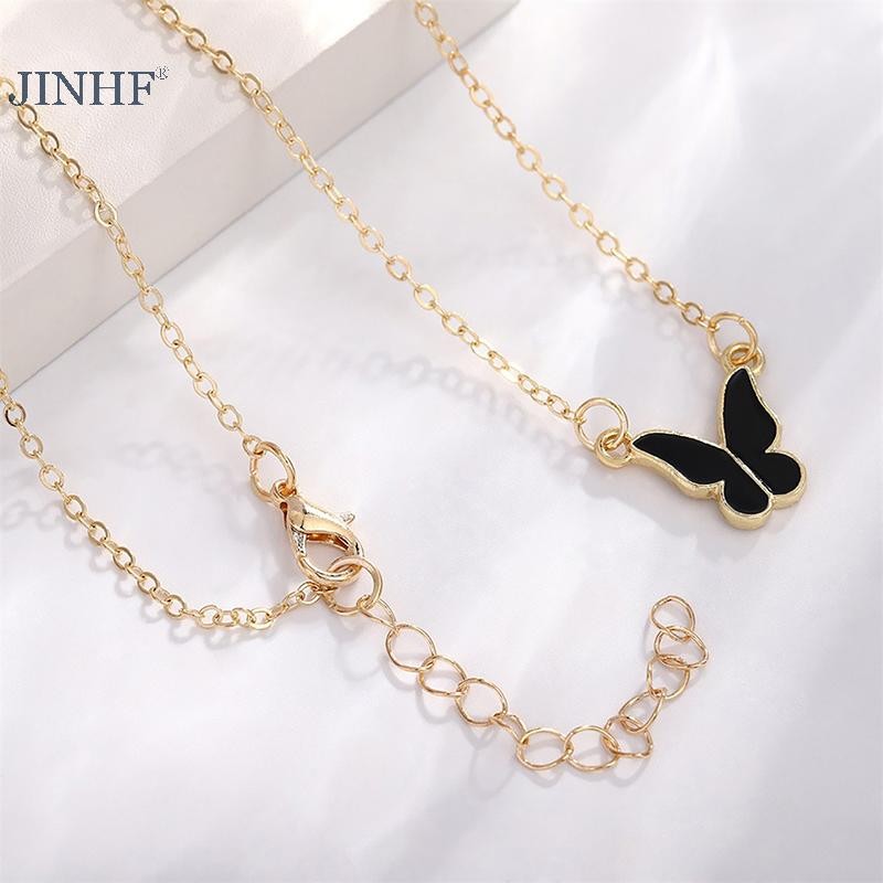 JINHF 1 Bộ Thời Trang Tinh Tế Đơn Giản Đa Năng Vòng Cổ Vòng Tay Bông Tai Nhẫn Dành Cho Nữ Cô Gái Tiệc Cưới Bộ Trang Sức Quà Tặng HOT