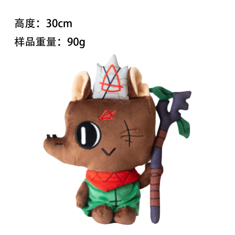 Cult of the Lamb Theo chủ đề Plushie - Người hâm mộ trò chơi đáng yêu Hàng hóa búp bê nhồi bông