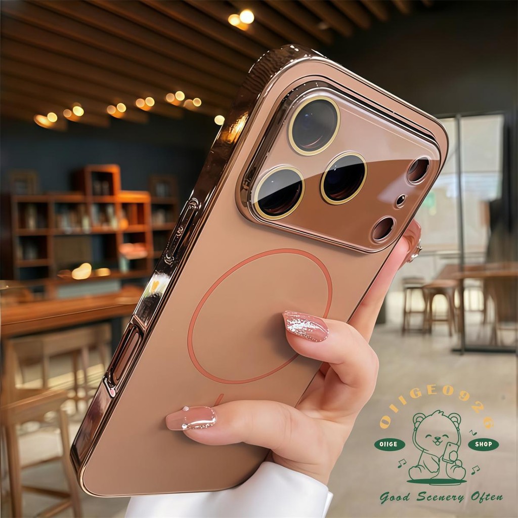 【 Ốp lưng iPhone17 】 Vỏ điện thoại từ tính nano mờ mạ iphone17 Pro Max 16 15 14 13 12 cho vỏ iPhone Vỏ mềm silicon TPU chống sốc
