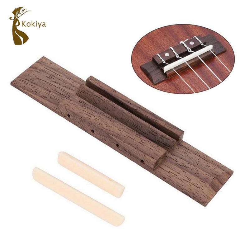 Cầu có rãnh và gỗ hồng yên ngựa để thay thế đàn Ukulele đàn Guitar
