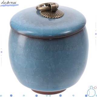 Ngày làm bánh Tro con người Urn, Urn gốm Mini nhỏ, Urn xanh chung, Niêm phong tốt để lưu trữ tro hỏa táng.