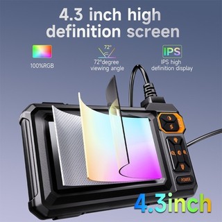Camera nội soi SAU, Camera Borescope 4.3 Inch 1080P HD, Camera kiểm tra chống nước bán kỹ thuật số IP67 đa chức năng cho động cơ ô tô