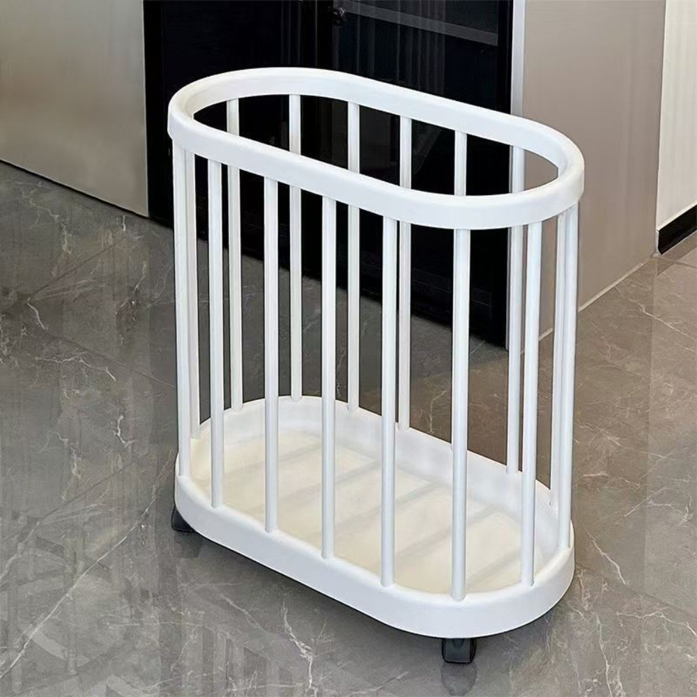 Giỏ đựng quần áo bẩn CHEESELY, Giỏ đựng đồ giặt khung kim loại chắc chắn có thể di chuyển, hạng nặng có bánh xe Chống ẩm Giỏ đựng thảm tập Yoga dung tích lớn Sử dụng tại nhà