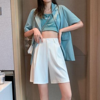 Quần Đùi Ngố Bigsize Nữ Cạp Chun Co Giãn, Quần Lửng Lưng Cao Vải Mango Cho Chubby Q569
