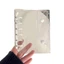 SA 6 Lỗ PVC Chất Kết Dính Bao 6 Lỗ Đấm Album Ảnh Có 6 Nhẫn PVC Thư Mục Thẻ Dành Cho Kế Hoạch Máy Tính Xách Tay Có Thể Đổ Lại