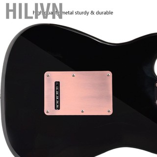 hilivn Matybobe Tấm ốp lưng đàn guitar Kim loại Bảo vệ bền bỉ Lắp đặt dễ dàng cho ST Style Electric (Đen)