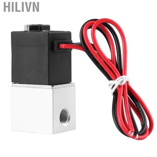 hilivn 12V DC 1/8 2 chiều Van khí nén điện từ nhôm thường đóng cho thiết bị máy móc công nghiệp