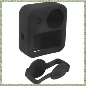 Vỏ bảo vệ silicon cho máy ảnh thể thao MAX 360 Bộ phận ống kính vòm bảo vệ chuyên nghiệp (Đen)