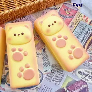 Bánh mì gấu Squishy CQCJ, Đồ chơi bóp gấu mềm chống căng thẳng, Quà tặng Đồ chơi cảm giác phục hồi chậm