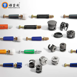Đầu nối ba trong một có nắp Tủ bánh xe lệch tâm 12mm màu đen tối giản Đầu nối lắp ráp nhanh hai trong một H