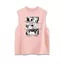 Nặng Nguyên Chất Cotton Nhật Bản Hai Chiều Hoạt Hình In Hình Áo Cặp Đôi Mặc Mùa Hè ins Rời Thể Thao Áo Thun Nữ