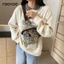 R REEYEE Túi Nữ 2024 Vải Thường Ngày Họa Tiết Hoa Túi Nhẹ Bé Gái Đi Xe Đạp Ngực Túi Hợp Thời Trang