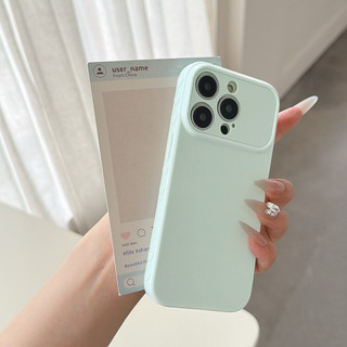 Ốp Màu Kẹo Xanh Nhạt Cho IPhone 17 17air 16 16e 15 14 13 12 11 Pro Promax 14Plus Mini X XS XR XSMAX 7 8 + Plus SE 2020 PPX