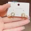 E-WOITD Tinh Tế Đơn Giản Pha Lê Mắt Mèo Đá Hoa Bông Tai Dành Cho Nữ Thời Trang Zircon Bông Tai Dự Tiệc Trang Sức Quà Tặng Phụ Kiện E-WOITD