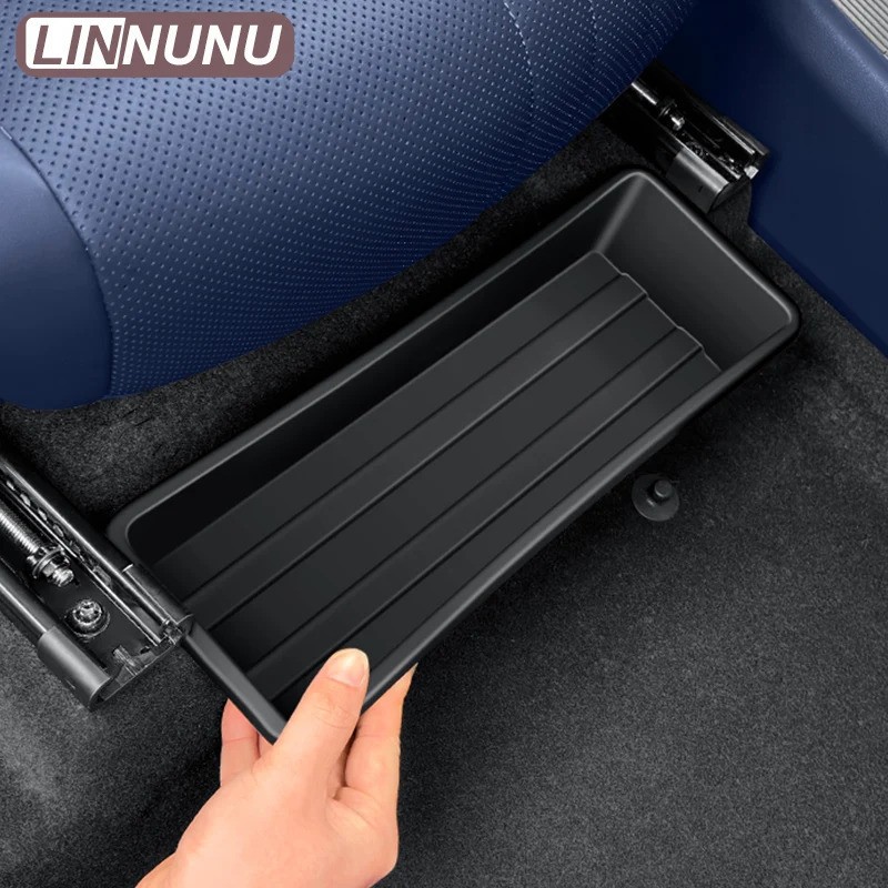 XE DƯỚI GHẾ HỘP BẢO QUẢN Người Lái Xe Ghế Hành Khách Ẩn Tổ Chức Khay TPE Chất Liệu Chống Thấm Nước Chống Bẩn Nội Thất Tidying Phụ Kiện