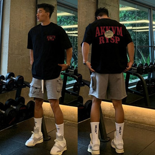 COD (Giao hàng trong 24 giờ) Áo Thun Nam Streetwear In Chữ English Form Rộng #5384
