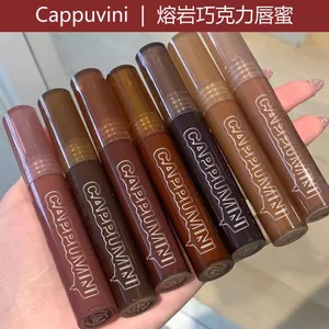 🔥son bóng Son kem bóng môi Không Dính Tóc Cappuvini Cappuvini Lava Chocolate Son Bóng Gương Nước Bóng Thủy Tinh Dưỡng Ẩm Toot Lip Glaze Son Môi