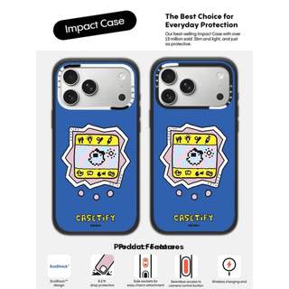 CASECASE X Nền Xanh Tamagotchi Ốp Lưng Máy Ảnh Trắng Vòng Phiên Bản Mờ Đen Cứng Hút Từ Tính Tác Động Dành Cho Apple IPhone 13 14 15 16 17 Pro Max Air Plus Có Hộp