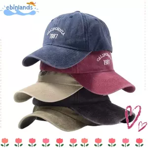 Mũ bóng chày EBINLANDS, Mũ chống nắng thêu có thể điều chỉnh, Mũ trùm đầu mềm cổ điển