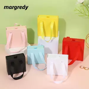 Hộp Gói Trang Sức MARGREDY, Có Tay Cầm Ruy Băng Hộp Quà Tặng, Di Động Trượt Màu Trơn Ngăn Kéo Trang Sức Tổ Chức Vòng Tay