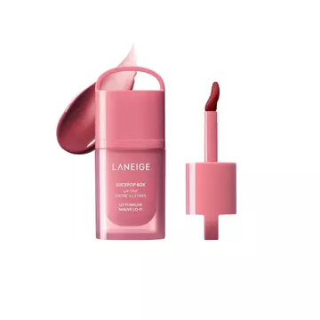 LANEIGE JuicePop Box Son bóng: Thuốc nhuộm nhẹ dưỡng ẩm 12 giờ, tạo màu sắc ngọt ngào và bóng dưỡng ẩm, Son bóng K-Beauty, Thoải mái lâu trôi