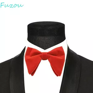 FUJIOU Cà Vạt Cổ Chổi Tang Lễ Nơ Chắc Chắn Trang Phục Phụ Kiện Nữ Trồng Nhung
