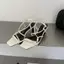 TT Dây Đeo Chéo Sandal Nữ Mùa Hè Vuông Ngón Chân Giày Không Mệt Mỏi Chân Phù Hợp Với Váy Khóa Phẳng Dây Đeo Dép