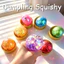 Mềm TPR Lấp Lánh Sáng Bao Squishy Với Chân Đế Hấp Đồ Chơi Fidget Chống Rách Có Thể Giặt Được Để Chơi Hàng Ngày Lâu Dài