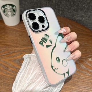 Ốp lưng silicone cao cấp in họa Pikachu đơn giản, bền đẹp được giới trẻ yêu thích Bảo Camera iPhone17/16/15/14/13/12/11
