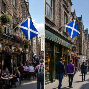 Màn hình sân vườn kết cấu mịn màng chống mài mòn chất lượng Scotland-Flag