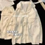 Bộ đồ ngủ gồm áo cardigan dài tay, quần dài có đệm ngực, phong cách ngọt ngào họa tiết mây nhăn, bộ hai món mặc nhà