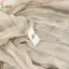 < Honeyba > Khăn choàng nữ gấp vải lanh Cotton phong cách Hàn Quốc mỏng màu trơn Đơn giản phù hợp với vai dài quấn Ne ấm hơn Khăn lụa đẹp