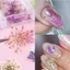 Ooolala Móng Tay 12 Màu Ren Hoa Cây Hoa Gypsophila Nhiều Màu Sắc Sơn Móng Tay Dài Trang Sức Đóng Hộp Quang Trị Liệu Keo Hoa Thật