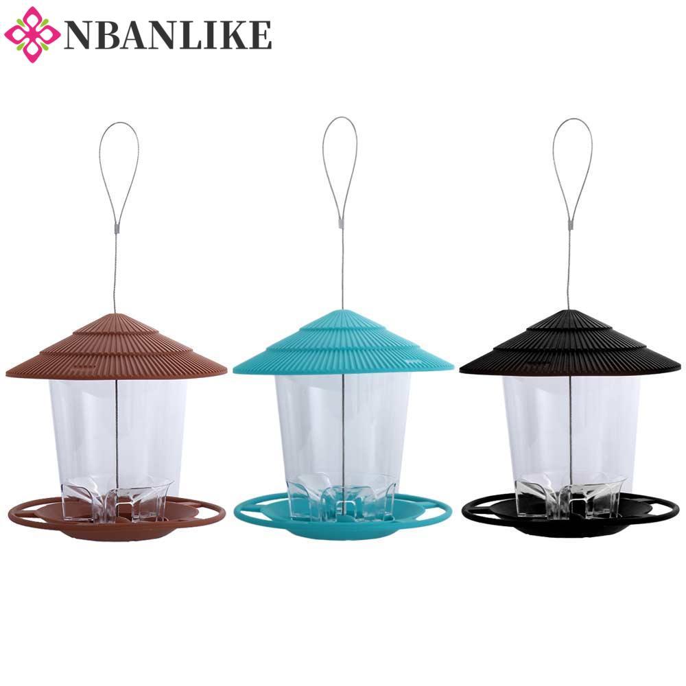 NBANLIKE Hộp Đựng Thực Phẩm Gazebo Treo Trạm Thức Ăn Động Vật Bay Sân Vườn Ngoài Trời Đồ Dùng Cho Chim