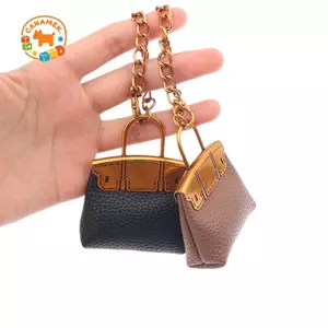 CANAMEK Thời Trang PU Túi Nhỏ Móc Khóa Đơn Giản Móc Khóa Túi Nữ Quyến Rũ Túi Xách Treo Mặt Dây Chuyền DIY Phụ Kiện Cô Gái Quà Tặng CSF