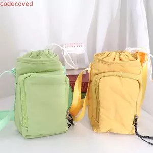 Túi đựng chai nước COCODECOVED, Dây đeo vai Giá đỡ chai nước có túi phía trước, Bền có thể điều chỉnh Mở lớn chống thấm nước Ví đựng nước đi bộ đường dài