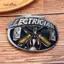 AqToCna Vintage Nam Công Cụ Điện Cao Bồi Hợp Kim Đai Bule Phù Hợp Với 1.5 Inch Rộng Đai Mới AqToCna
