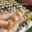 < Honeyba > Bánh mì Keycap Giảm căng thẳng Clier Móc khóa Bàn phím cơ Nút ấn ngón tay Móc khóa đẹp