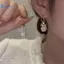 Kudosation 1 Ánh Sáng Sang Trọng Zircon Nơ Ngọc Trai Thả Bông Tai Nữ Cá Tính Thời Trang Thiết Kế Độc Đáo Bông Tai Cưới Trang Sức Đẹp