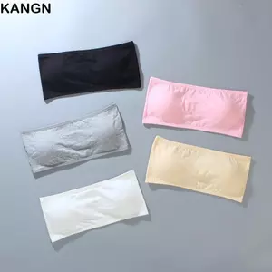 KANGN Girl Phát Triển Áo Ngực, Áo Cotton Thoáng Khí Áo Ngực Không Dây Trẻ Em, Có Khóa Quần Lót Thông Thường Trẻ Em Ống Áo Cho Bé Gái Sinh Viên