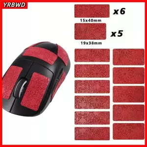 Nhãn dán chuột đa năng YRBWD, Nhãn dán chuột chống trượt họa tiết da thiết kế không cắt, Phụ kiện DIY Chống mồ hôi Chuột Grip Sticker Chuột văn phòng chơi game